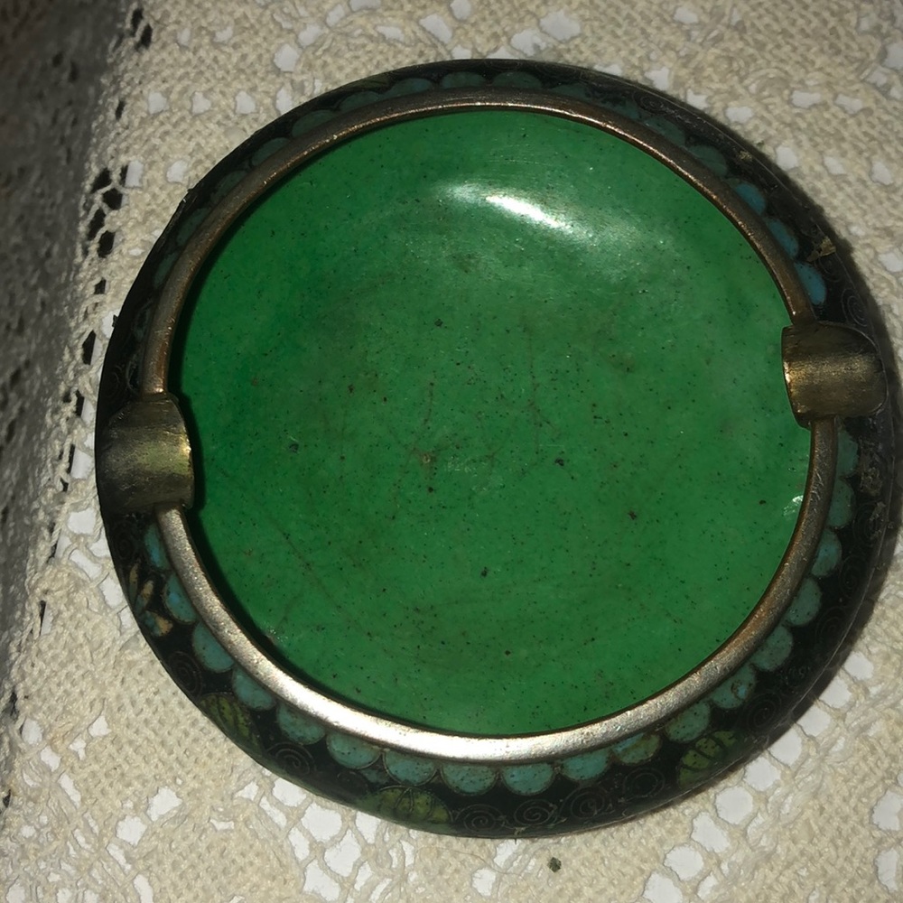 Antique Cloissone Ashtray